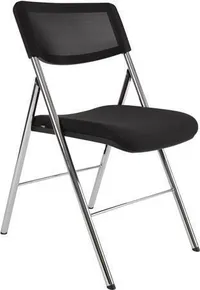 Klappstuhl "CPDIVA", silber-schwarz, Metall und Textil, ALBA